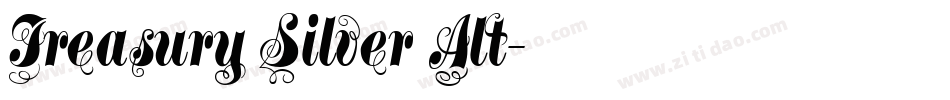 Treasury Silver Alt字体转换